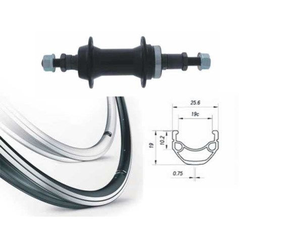 Kotač II 26" kranc Mach1 ER-10 S-E crni matice 36h