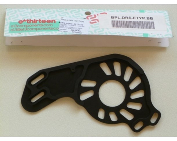 E13 ploča alu vodilice DRS E-Type crna