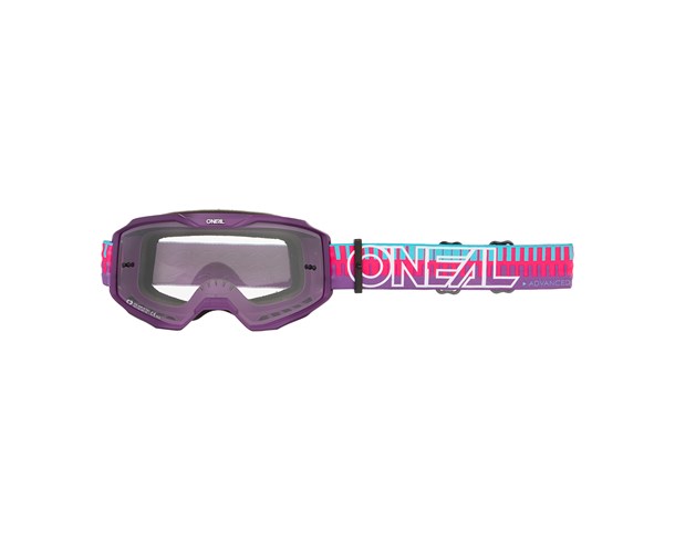 Goggle O'Neal B-10 STRIPED V.26 pink/purple - clear