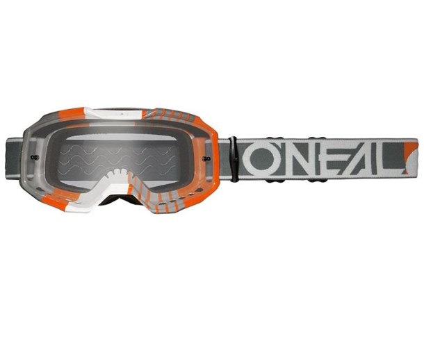 Goggle O'Neal B-10 DUPLEX V.24 white/gray/orange - clear
