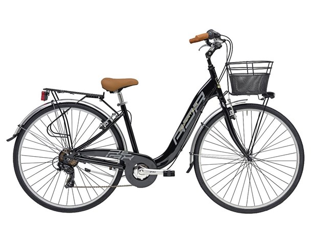 Adriatica bicikl Relax 26-1.3/8" Alu 6-br CRNI+košara