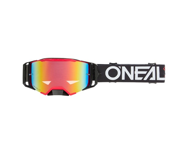 Goggle O'Neal B-33 HEXA V.26 Black - Red - Radium Red