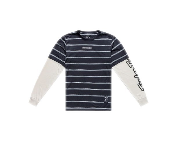 Dres TLD Skyline LS Fakie Ride Tee Stripe Carbon