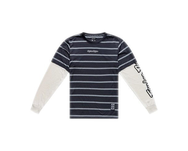 Dres TLD Skyline LS Fakie Ride Tee Stripe Carbon