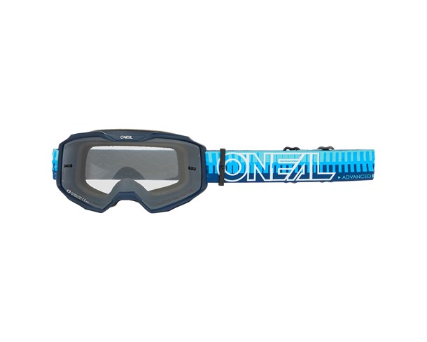 Goggle O'Neal B-10 STRIPED V.26 Blue - Clear