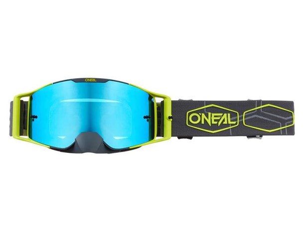 Goggle O'Neal B-30 HEXX grey-neon/radium-blue