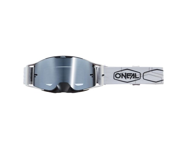 Goggle O'Neal B-30 HEXX black-white/silver mirror