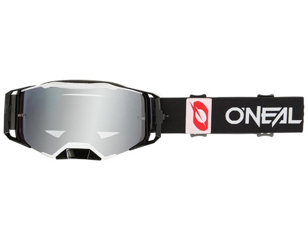 Goggle O'Neal B-33 BOLD V.25 black-white/silver-mirror