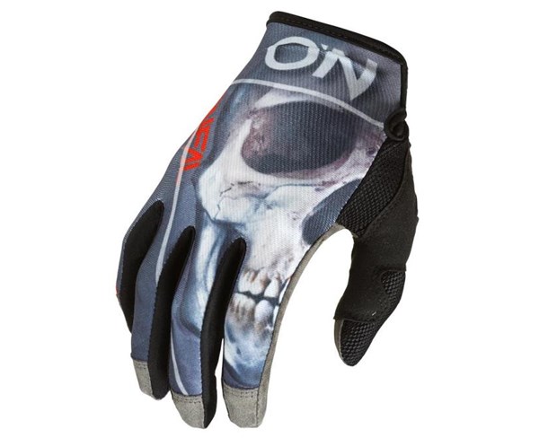 Rukavice ONeal MAYHEM BONES black/red V.22
