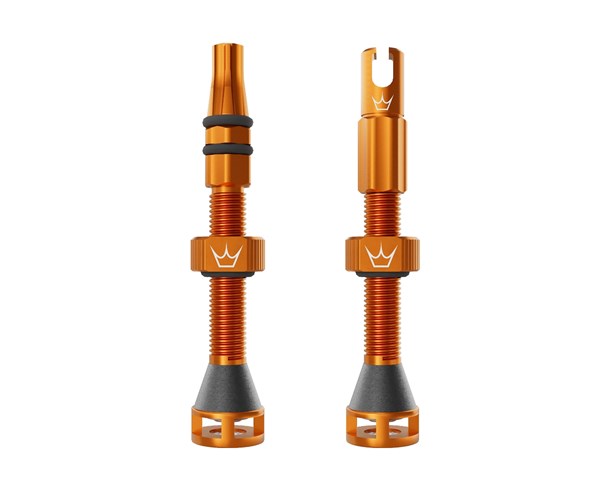 Peaty's Tubeless ventil Holeshot Fast Flow 42mm Mango