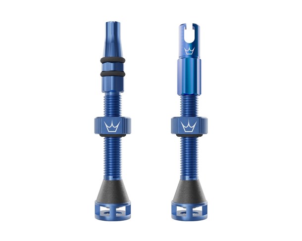 Peaty's Tubeless ventil Holeshot Fast Flow 42mm Navy