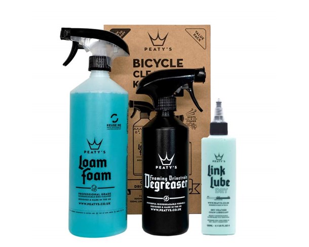Peaty's Wash Degrease Lubricate set DRY
