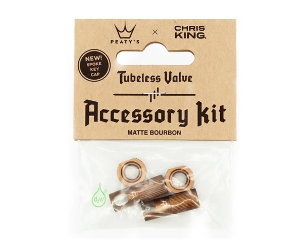 Peaty's accessory kit Tubeless ventila 42mm Bourbon