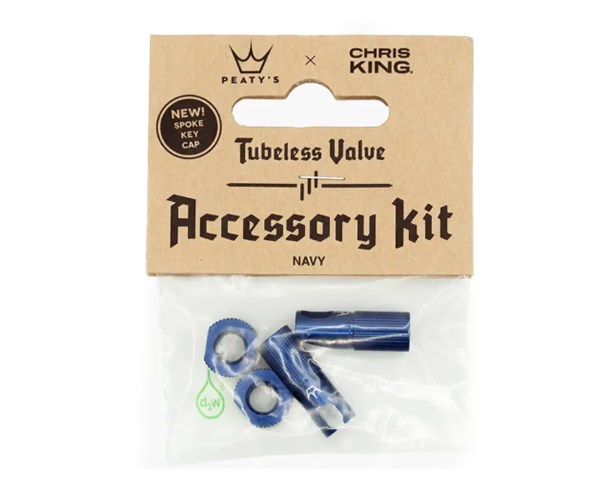 Peaty's accessory kit Tubeless ventila 42mm Navy