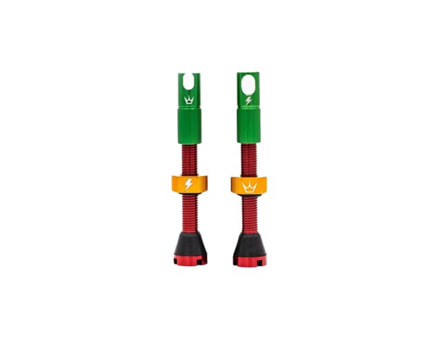 Peaty's Tubeless ventil MK2 42mm Rasta