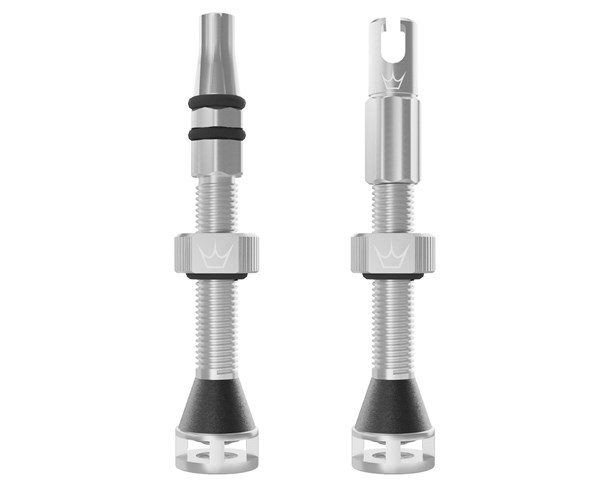 Peaty's Tubeless ventil Holeshot Fast Flow 42mm Silver