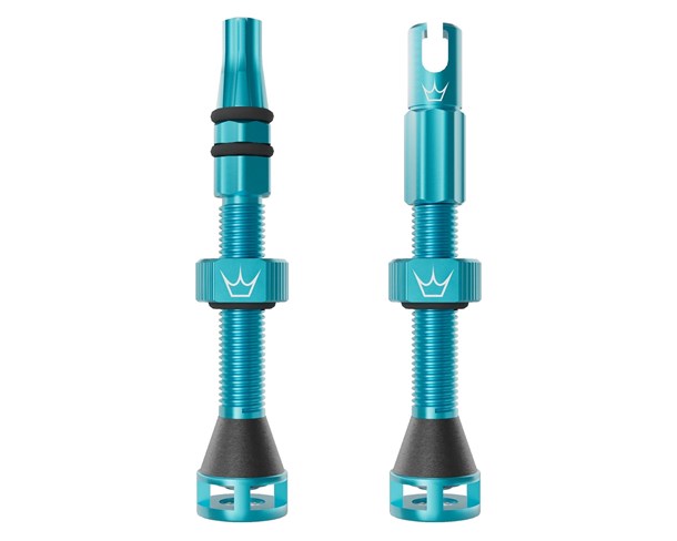 Peaty's Tubeless ventil Holeshot Fast Flow 42mm Turquoise