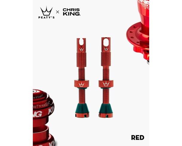 Peaty's Tubeless ventil MK2 42mm Red