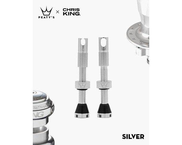 Peaty's Tubeless ventil MK2 42mm Silver