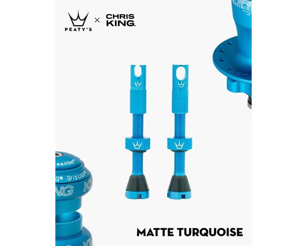 Peaty's Tubeless ventil MK2 42mm Turqouse