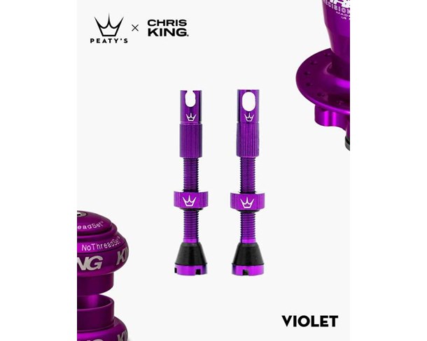 Peaty's Tubeless ventil MK2 42mm Violet