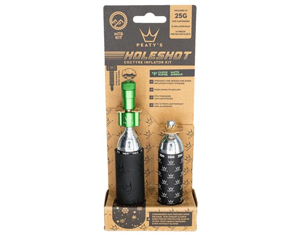 Peaty's Holeshot CO2 Pumpa 25g Zelena