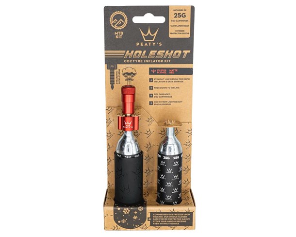 Peaty's Holeshot CO2 Pumpa 25g Crvena