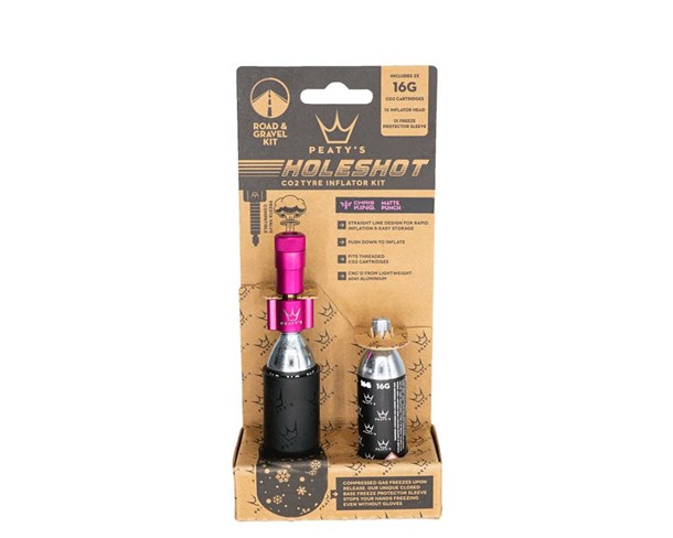 Peaty's Holeshot CO2 pumpa 16g Roza