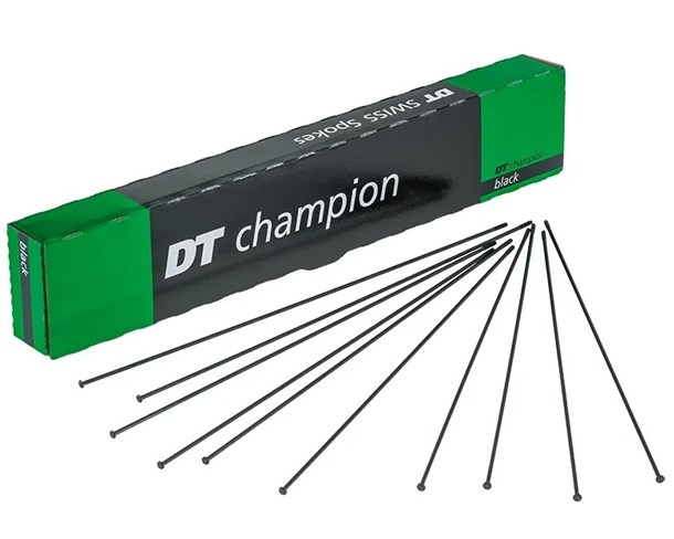Žbice DT Champion-Black 2,0x302 straight pull