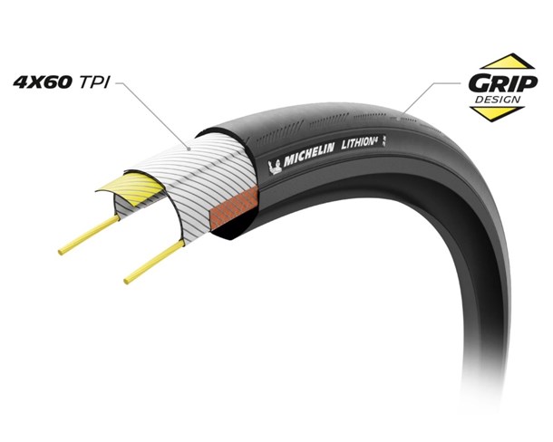 Guma 700x32C Michelin Lithion 4 Black