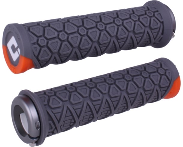 Gripovi ODI Vanquish v2.1 Lock-On Grey/Orange 135mm
